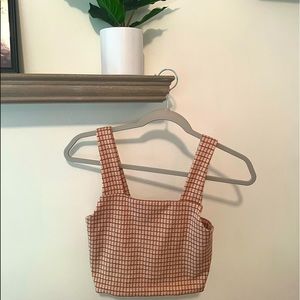 american eagle cropped tank top size xs